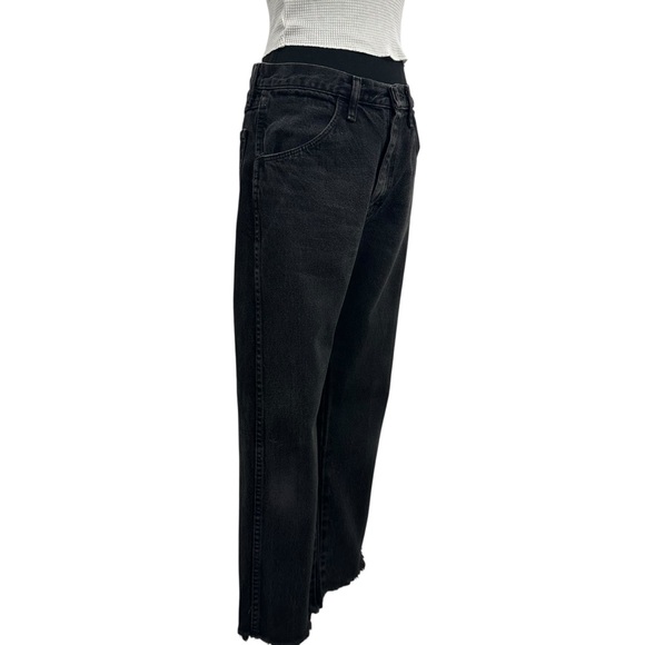 Rustler Straight Black Frayed Jeans size 30 - Picture 8 of 16